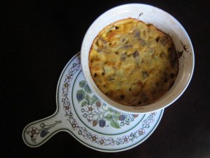 baking dish of potatoes sitting on trivet