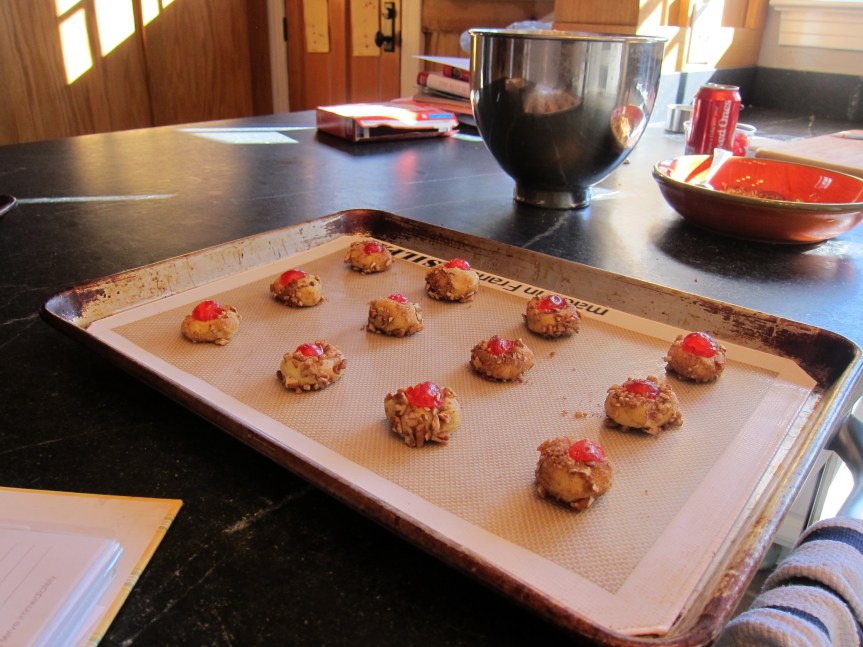 unbaked cookies on sheet